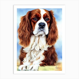 English Cocker Spaniel 2 Watercolour Dog Art Print