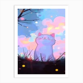 Feline Creative Cat Illustration 53 1 Art Print