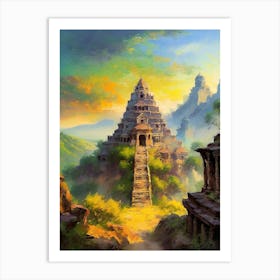 Magnificent Temples Of A Lost Civilization Art Print