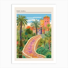 Parc Guell Barcelona Spain 3 Art Print