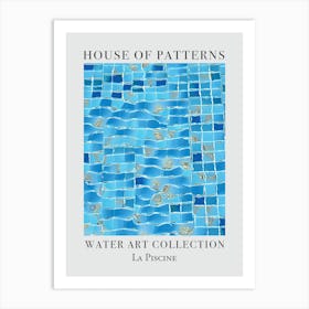 House Of Patterns La Piscine Water 4 Art Print
