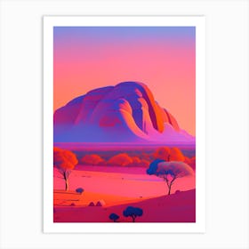 Uluru Dreamy Sunset 3 Art Print