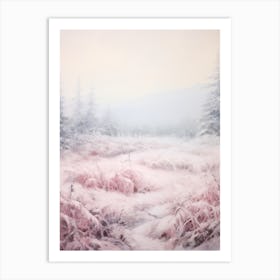 Dreamy Winter Painting Olympic National Park United States 1 Art Print