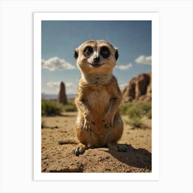 Meerkat 20 Art Print