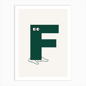 Alphabet Poster F Art Print