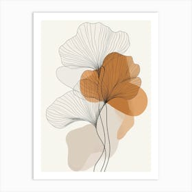 Ginkgo Leaves 5 Art Print