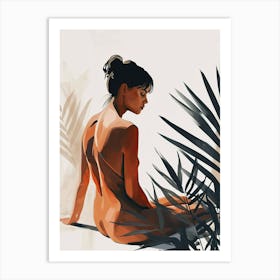 Nude Woman In Jungle Art Print