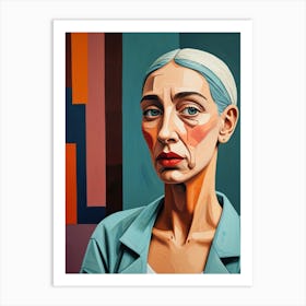 Portrait Of An Old Woman Art Print