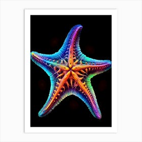 Rainbow Starfish Art Print