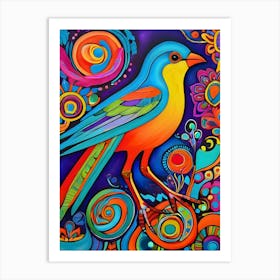 Colorful Bird ~ Reimagined 8 Art Print