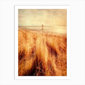 Lindisfarne Castle Across The Bay Art Print