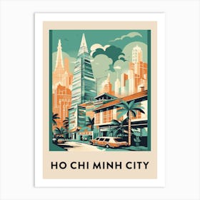 Ho Chi Minh City 2 Vintage Travel Poster Art Print