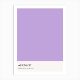 Amethyst Colour Block Poster Art Print