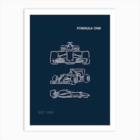 F1 Formula 1 F1 Merch Formula One F1 Poster Ferrari F1 Mercedes F1 F1 Wall Art Formula 1 Wall Art F1 Gifts Art Print