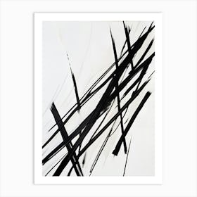 'Black Lines' Art Print