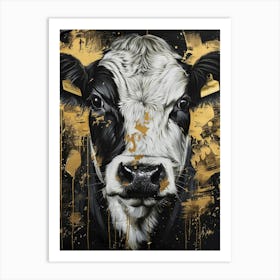 Gold Cow 3 Art Print