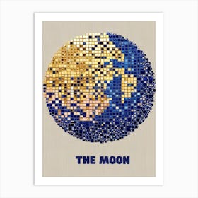 Disco The Moon Art Print