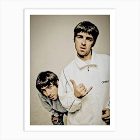 oasis britpop music band 3 Art Print