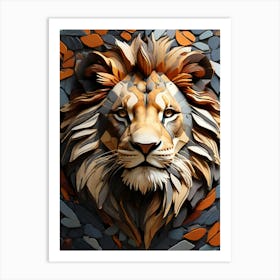 Lion Head 1 Art Print