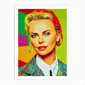 Charlize Theron Colourful Pop Movies Art Movies Art Print