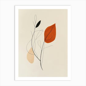 Abstract Leaves 12 Art Print