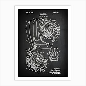 Baseball Gifts Baseball Patent Baseball Art Baseball Decor Baseball Glove Vintage Baseball Art Baseball Glove Patent Print Sb0961 Art Print