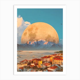 Fascinating Show Of The Moon Art Print