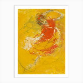 Dancer In Red And Yellow Art Print