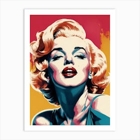 Marilyn Monroe Portrait Pop Art (16) Art Print