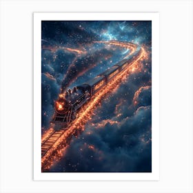 Train In The Sky 12 Art Print