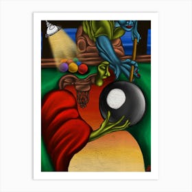 “It was dawn and there was pocket billiards” Art Print