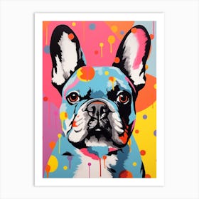 Dotty French Bulldog 4 Art Print