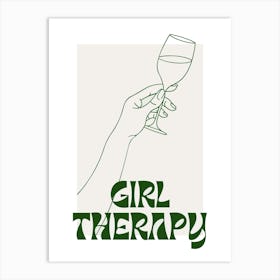 Girl Therapy Art Print