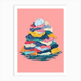 Pile Of Clothes 7 Art Print