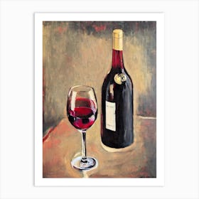 Pinot Noir 1 Oil Painting Cocktail Poster Art Print