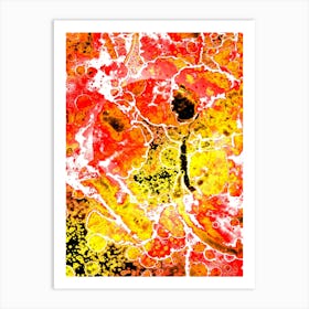 Abstraction Golden Sun 1 Art Print