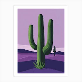 Cactus In The Desert Art Print