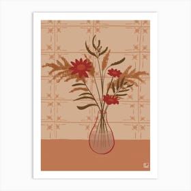 Vase Of Flowers In Grandmas House Art Print
