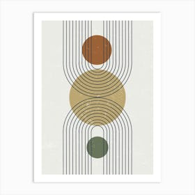 Abstract Circles 5 Art Print