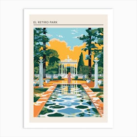 El Retiro Park Madrid Spain 2 Art Print