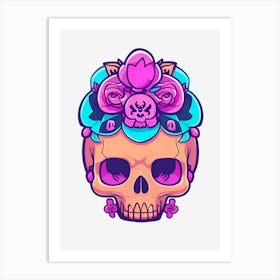 Day Of The Dead Skull 2 Art Print