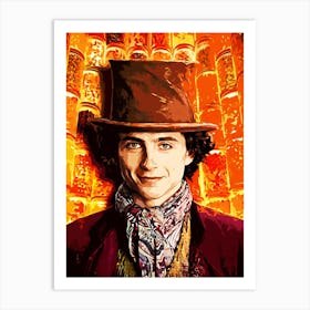 Jack And The Chocolate Factory willy wonka movie Art Print