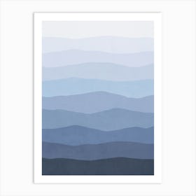 Minimal Waves 145 Art Print