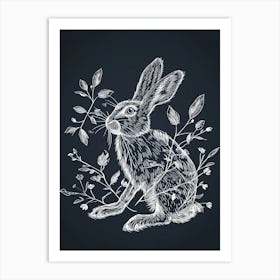 Belgian Hare Minimalist Illustration 1 Art Print