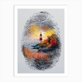 Fingerprint Painting 2 Art Print