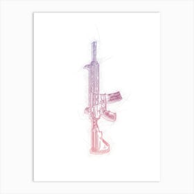 M416 Gun Patten Art Print