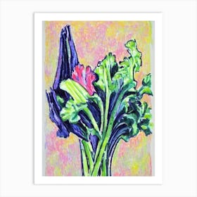 Celery Fauvist vegetable Art Print