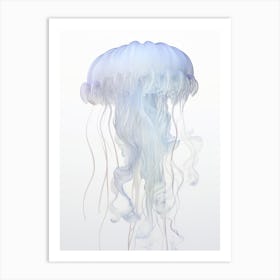 Irukandji Jellyfish Simple Watercolour 4 Art Print