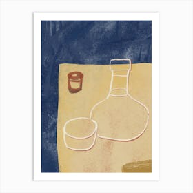 Glass Of liquor Art Print