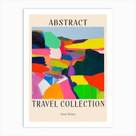 Abstract Travel Collection Poster Great Britain 3 Art Print